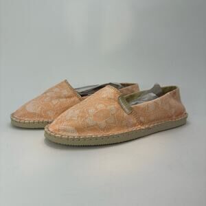 Havaianas Women's Shoes Slip-On Flats, Size 6 Tropical Orange White